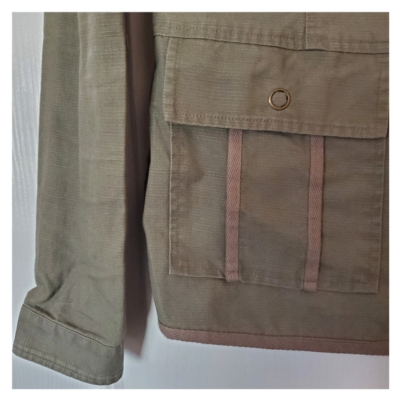 Military Green Slim Fit Jacket (Fits like a medium) - Picture 6 of 8